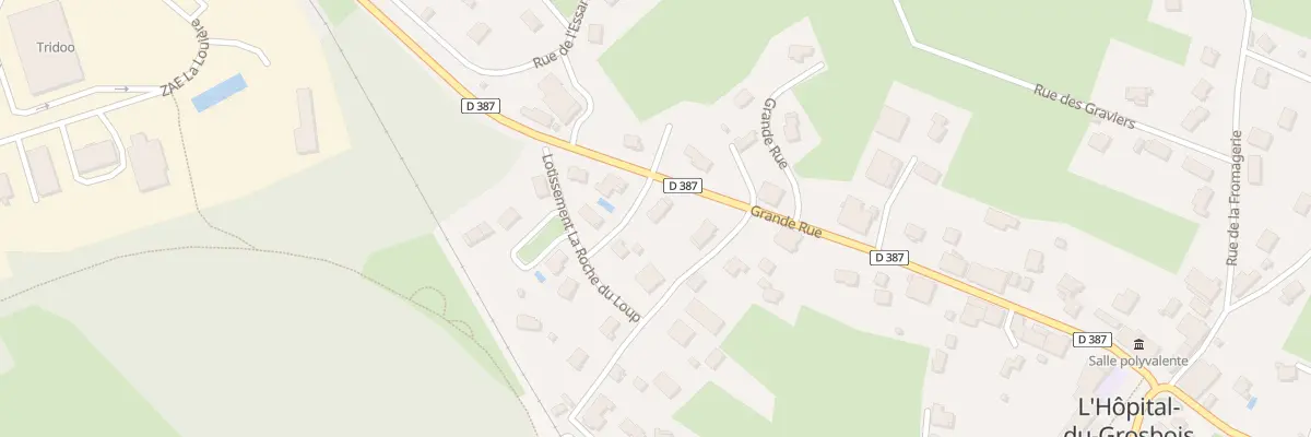Plan du 1 Roche du Loup à L’Hôpital-du-Grosbois