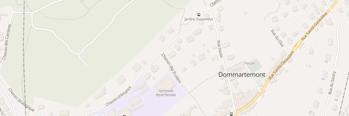 Plan du 14 Che d’Amance à Dommartemont