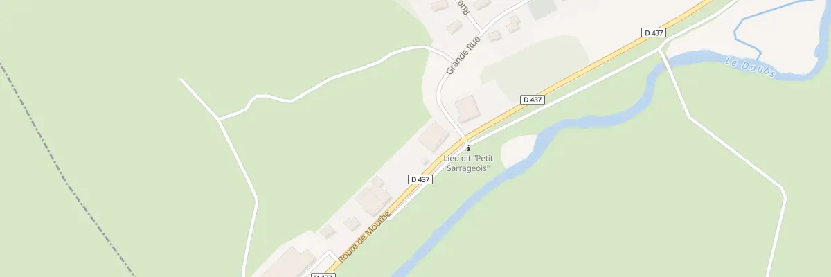 Plan du 4 Rte de Mouthe à Sarrageois