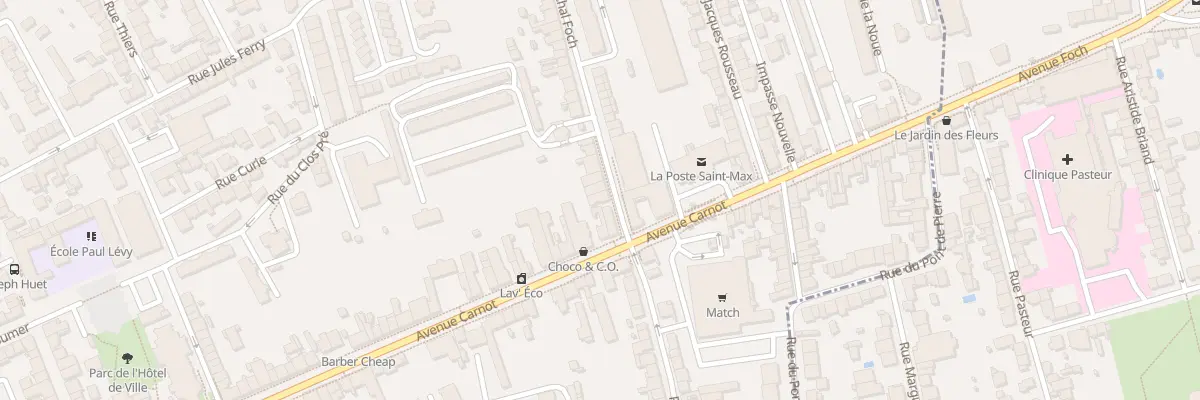 Plan du 5 Rue Marechal Foch à Saint-Max