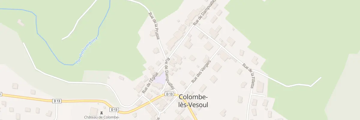Plan du 12 Rue de Dampvalley à Colombe-lès-Vesoul
