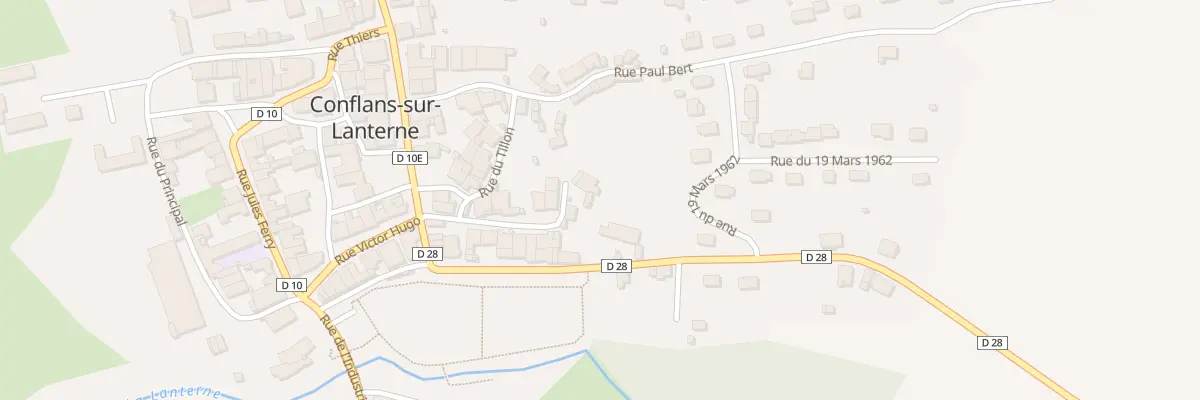 Plan du 18 Rue de la Cornée à Conflans-sur-Lanterne