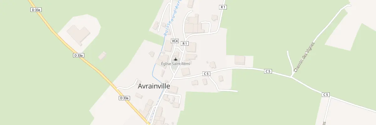 Plan du 16 Gr Grande Rue à Avrainville