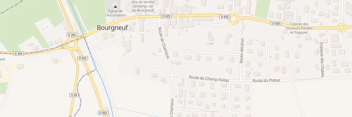 Plan du 115 Rte de Chamoux à Bourgneuf
