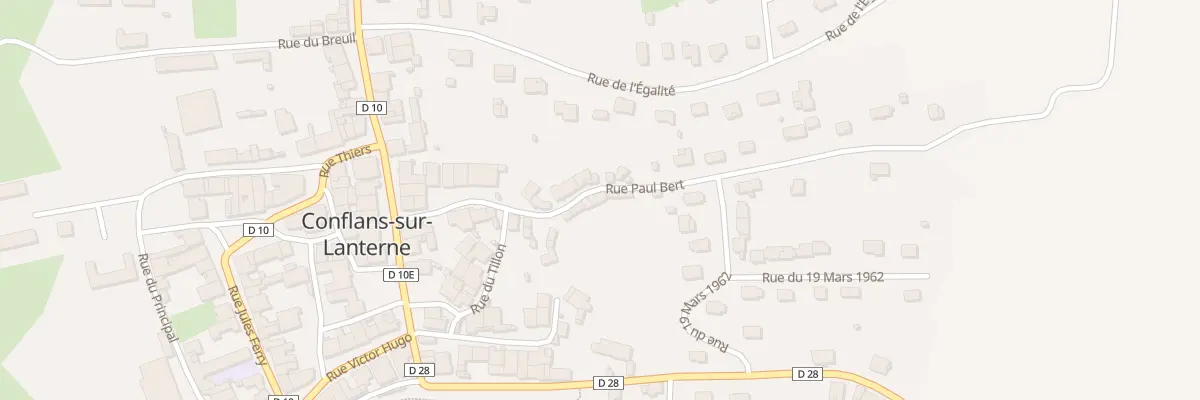Plan du 20 Rue Paul Bert à Conflans-sur-Lanterne