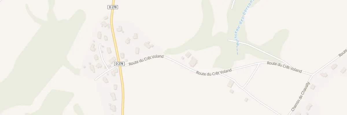 Plan du 374 Rte du Crêt Voland à Arbusigny