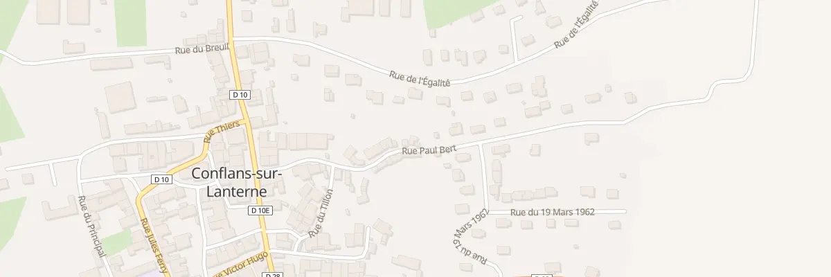 Plan du 19 Rue Paul Bert à Conflans-sur-Lanterne