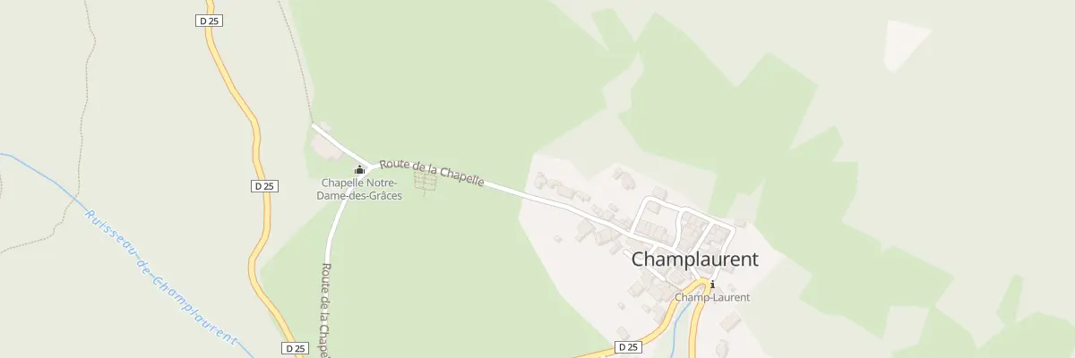 Plan du 178 Rte de la Chapelle à Champ-Laurent