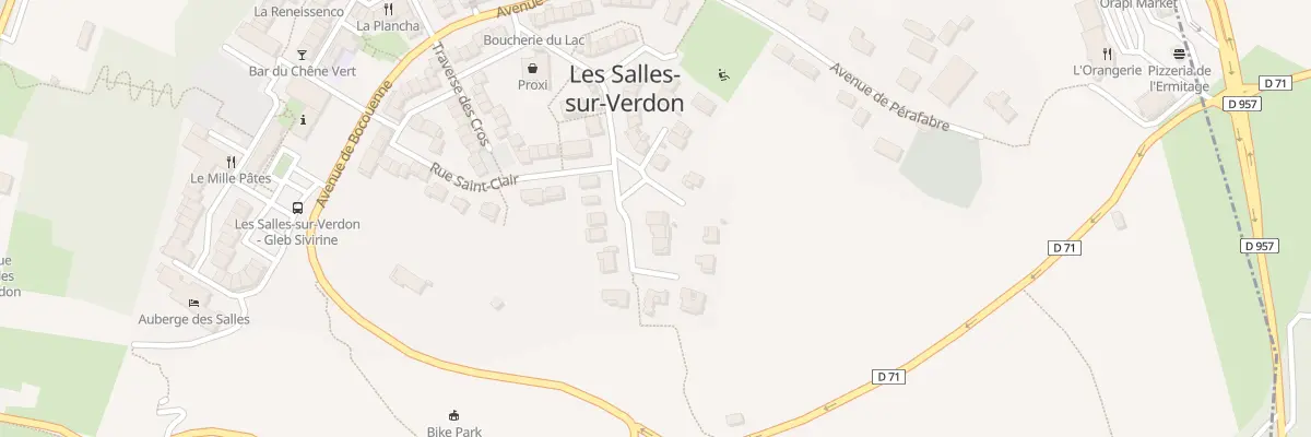 Plan du 11 Bd de la Tuilière aux Salles-sur-Verdon