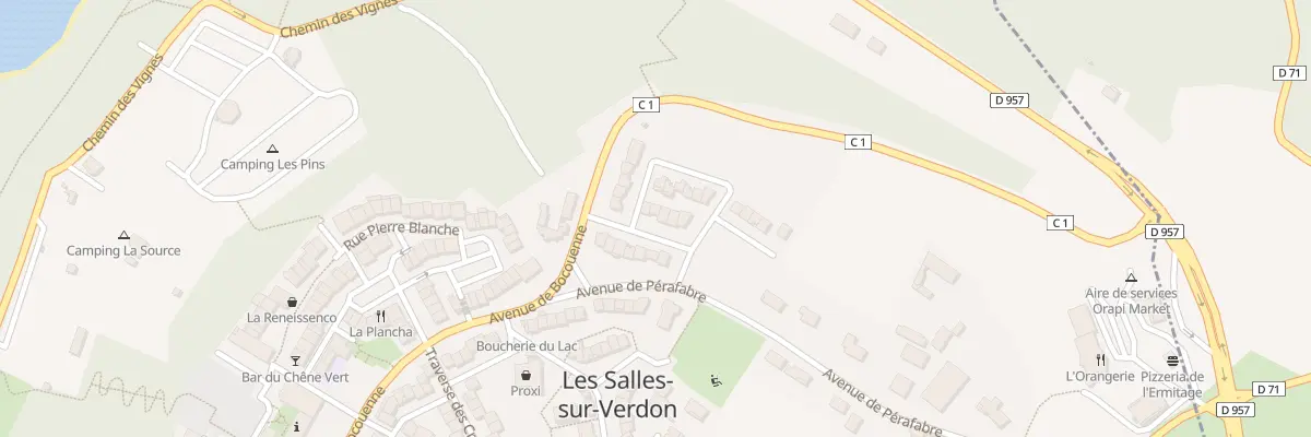 Plan du 3 Rue de Luz aux Salles-sur-Verdon