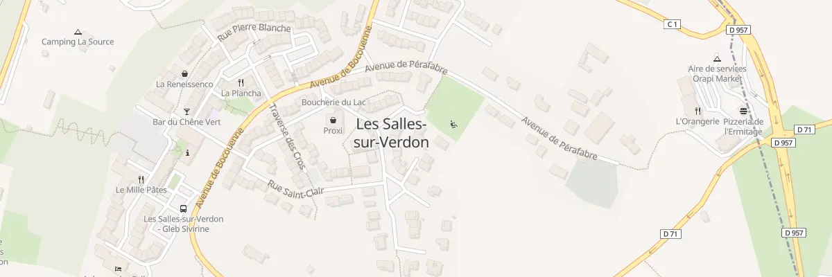 Plan du 2 Pl Saint Joseph aux Salles-sur-Verdon