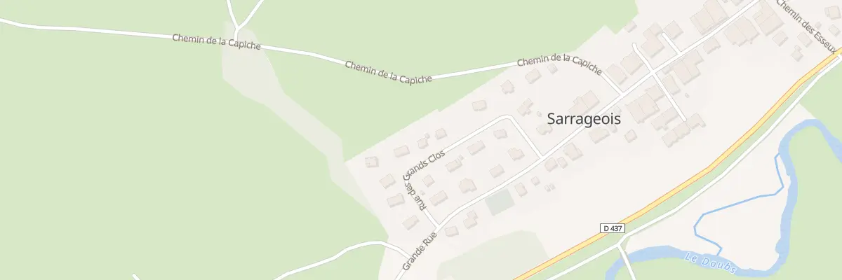 Plan du 14 Rue des Grands Clos à Sarrageois