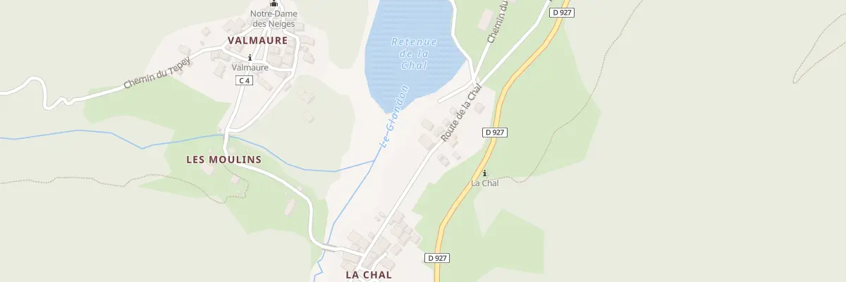Plan de La Chal à Saint-Colomban-des-Villards