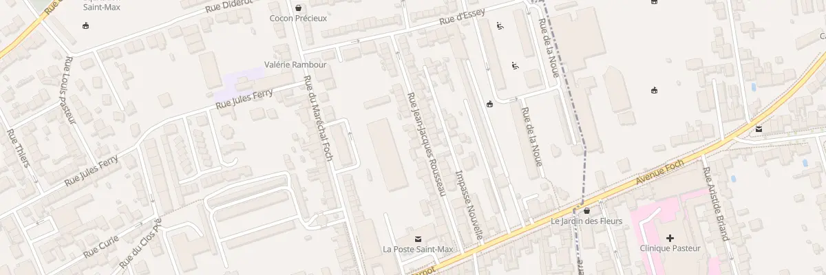 Plan du 25 Rue Jean Jacques Rousseau à Saint-Max