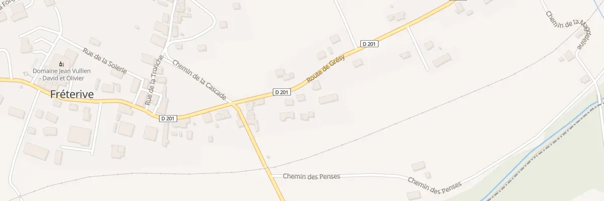 Plan du 114 Rte de Gresy à Fréterive