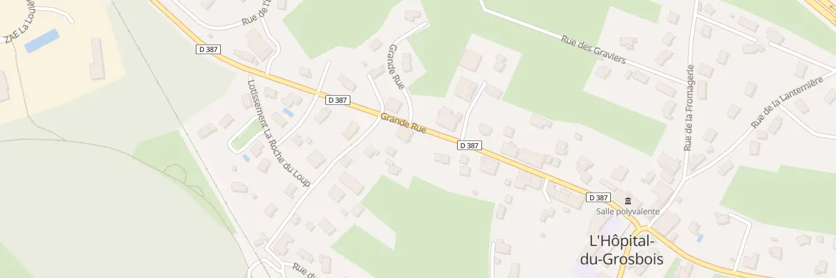 Plan du 6 Gr Grande Rue à L’Hôpital-du-Grosbois