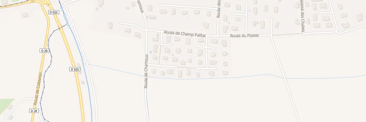 Plan du 93 Imp de la Plaine à Bourgneuf
