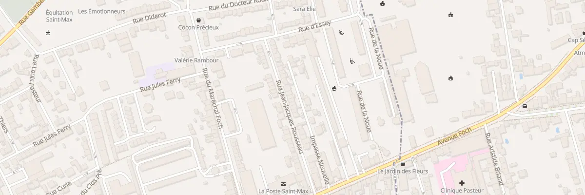 Plan du 30 Rue Jean Jacques Rousseau à Saint-Max