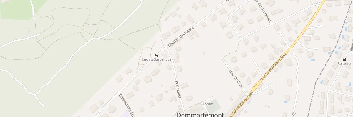 Plan du 22 Rue Haute à Dommartemont