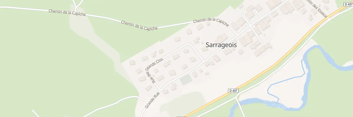 Plan du 5 Rue des Grands Clos à Sarrageois