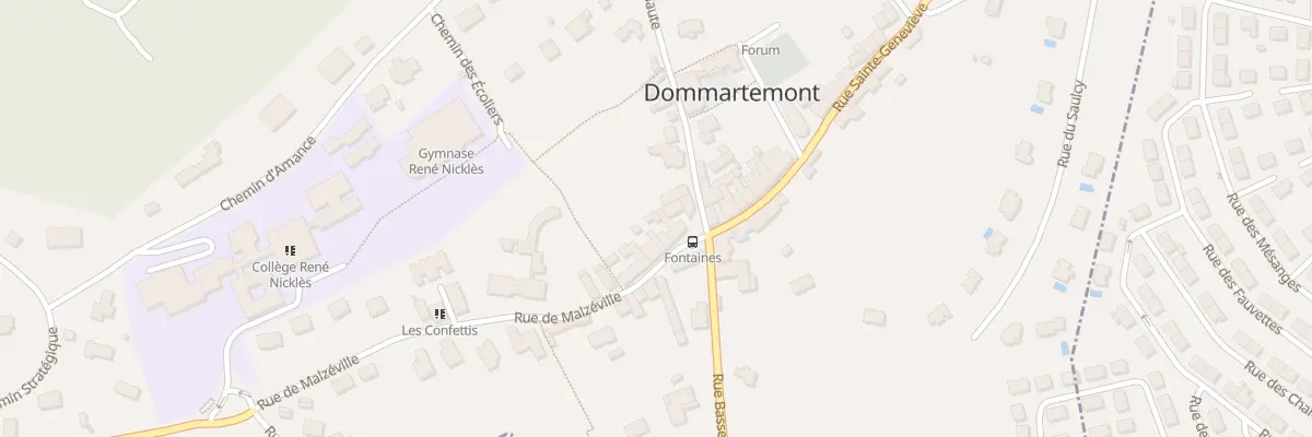 Plan du 2 Rue de Malzéville à Dommartemont