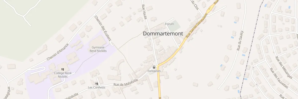 Plan du 11 Rue Haute à Dommartemont