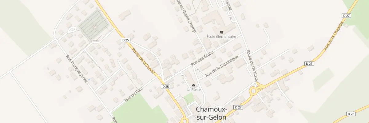Plan du 81 Rue des écoles à Chamoux-sur-Gelon