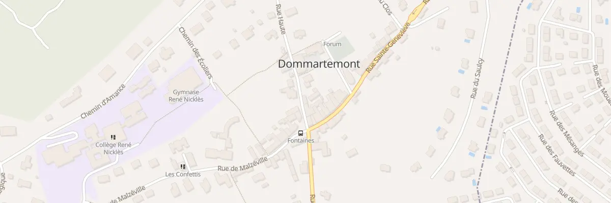 Plan du 8 Rue Haute à Dommartemont