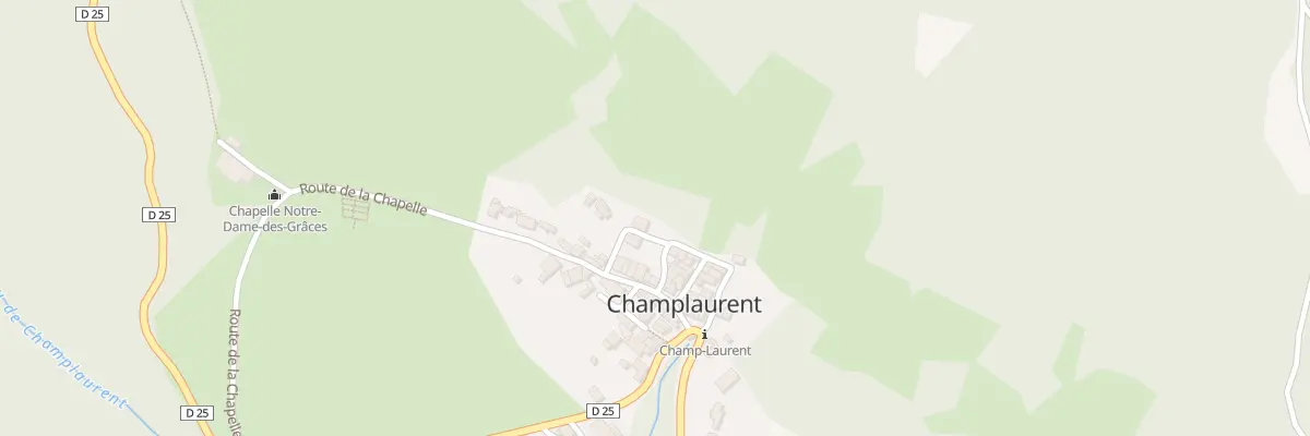 Plan du 5005F Rue du haut village à Champ-Laurent