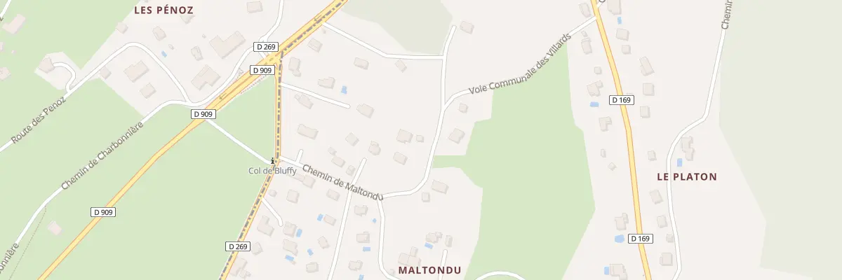 Plan du 189 Che de Maltondu à Bluffy