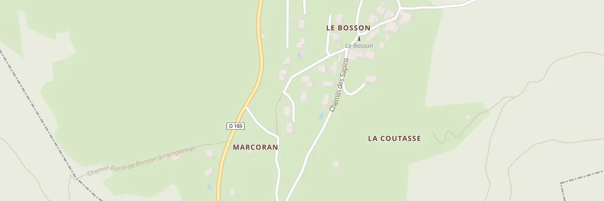 Plan de Che de Marcoran à Bluffy