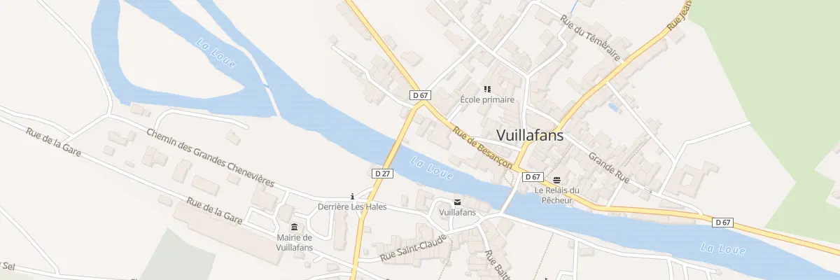 Plan du 7 Rte de Besançon à Vuillafans