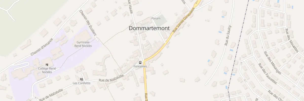 Plan du 9 Rue Sainte Geneviève à Dommartemont