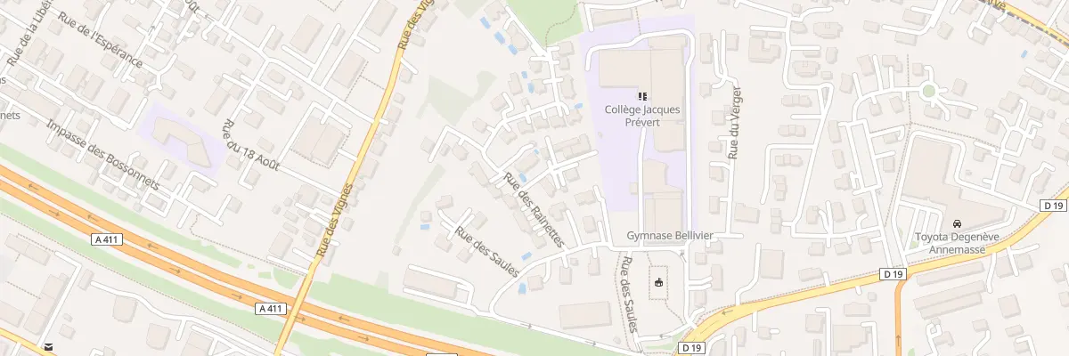 Plan du 2 Rue des Rainettes à Gaillard