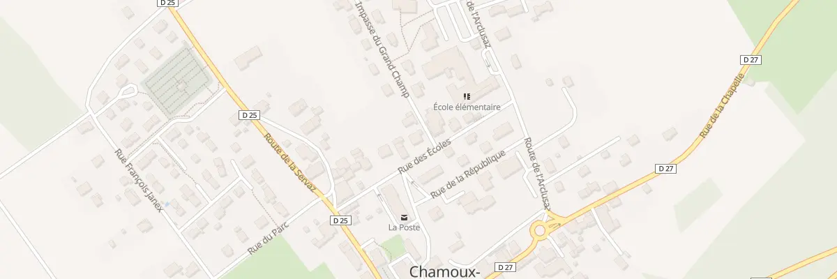 Plan du 129 Rue des écoles à Chamoux-sur-Gelon