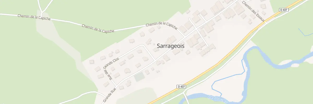 Plan du 2 Rue des Grands Clos à Sarrageois