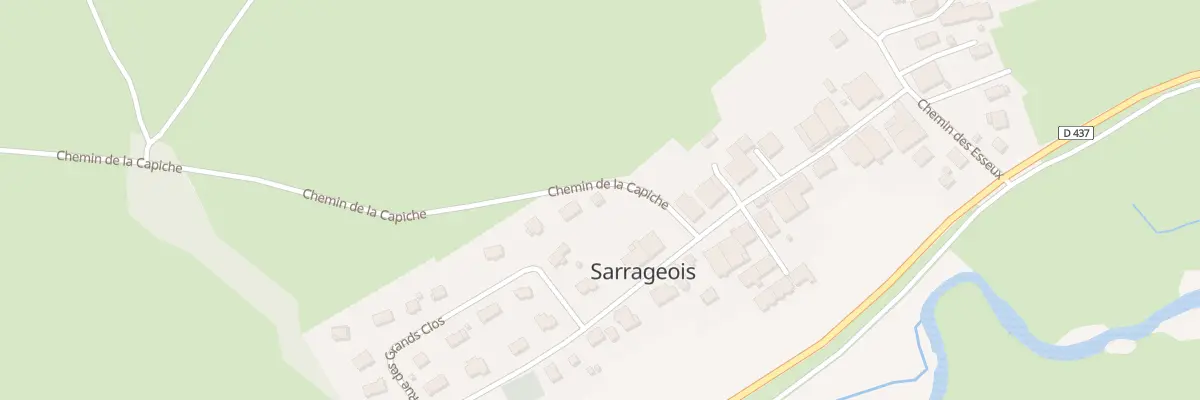 Plan du 1 Che de la Capiche à Sarrageois