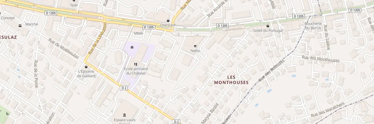 Plan du 97A Rue de Geneve à Gaillard