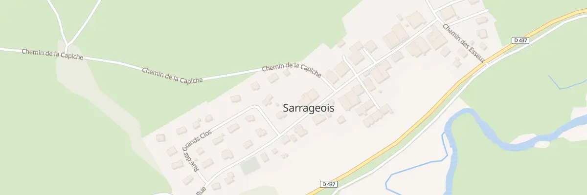 Plan du 24 Gr Grande Rue à Sarrageois