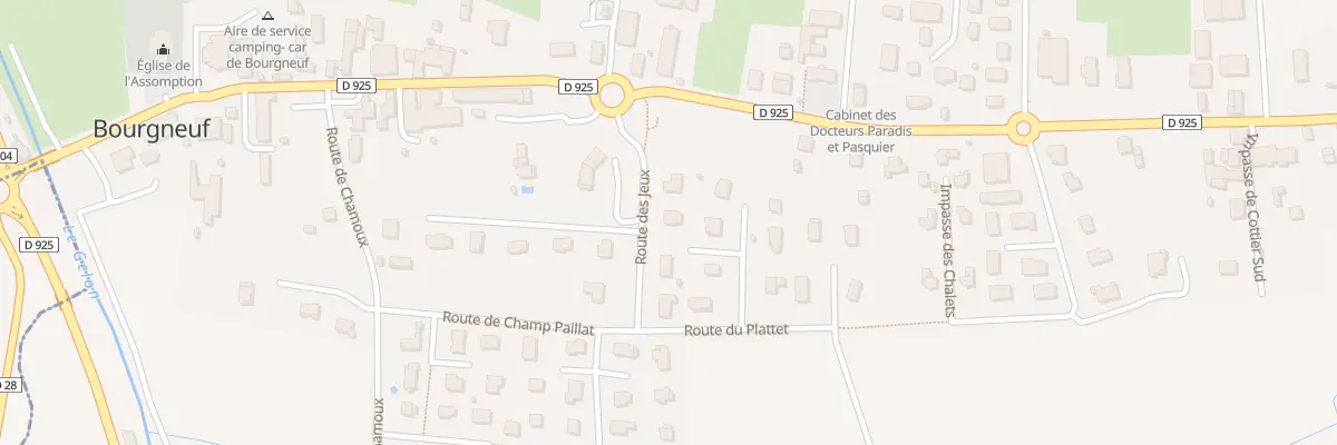 Plan du 3 Le Plattet à Bourgneuf