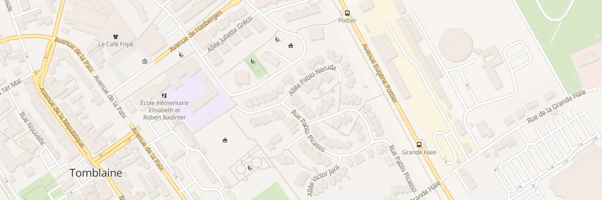 Plan du 15 Rue Pablo Picasso à Tomblaine