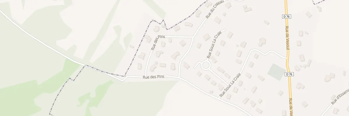 Plan du 3 Rue du Côteau à Villers-le-Sec