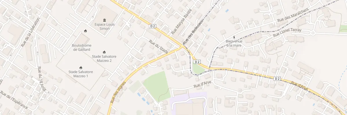 Plan du 3 Rue des Vignes à Gaillard