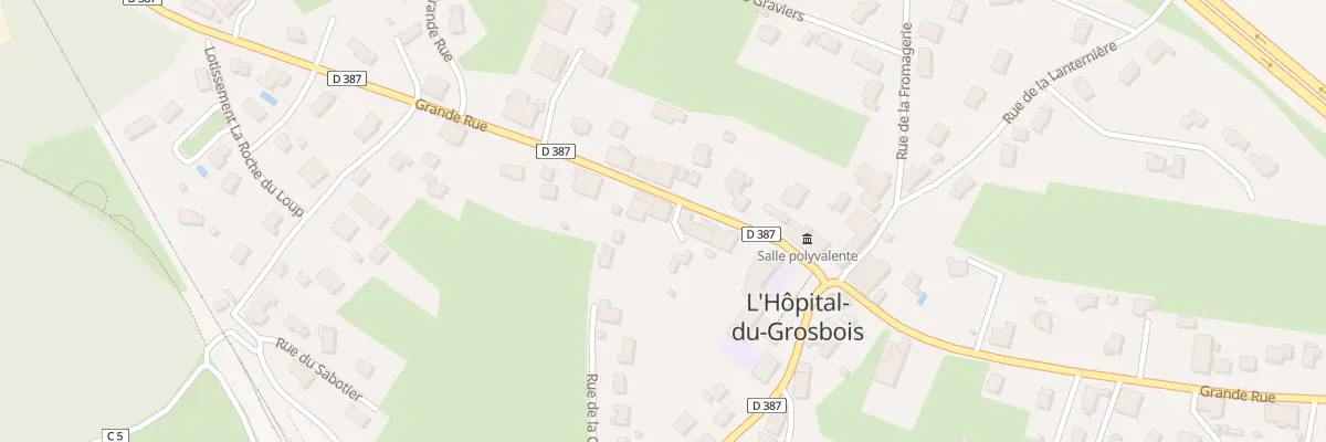 Plan du 16 Gr Grande Rue à L’Hôpital-du-Grosbois