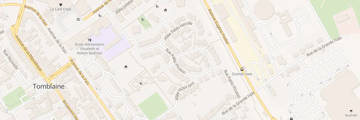 Plan du 23 Rue Pablo Picasso à Tomblaine