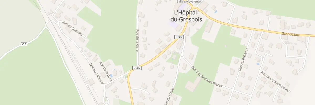 Plan du 14 Rue de la Gare à L’Hôpital-du-Grosbois