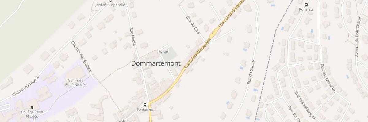 Plan du 23 Rue Sainte Geneviève à Dommartemont