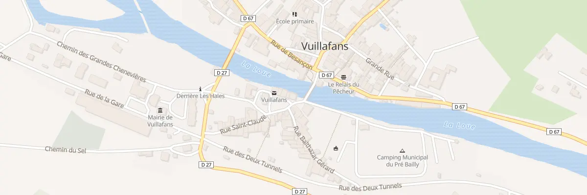 Plan du 2 Pl du Champ de Mars à Vuillafans