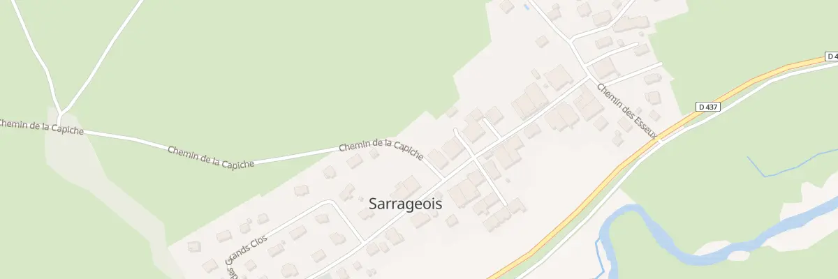 Plan du 5050 Champs de la Cote à Sarrageois