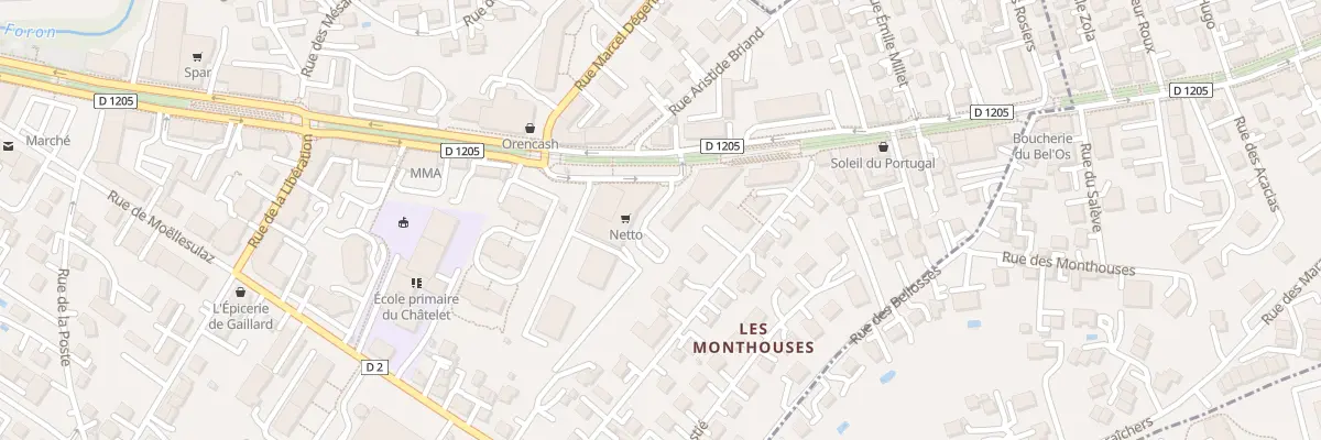 Plan du 91B Rue de Geneve à Gaillard